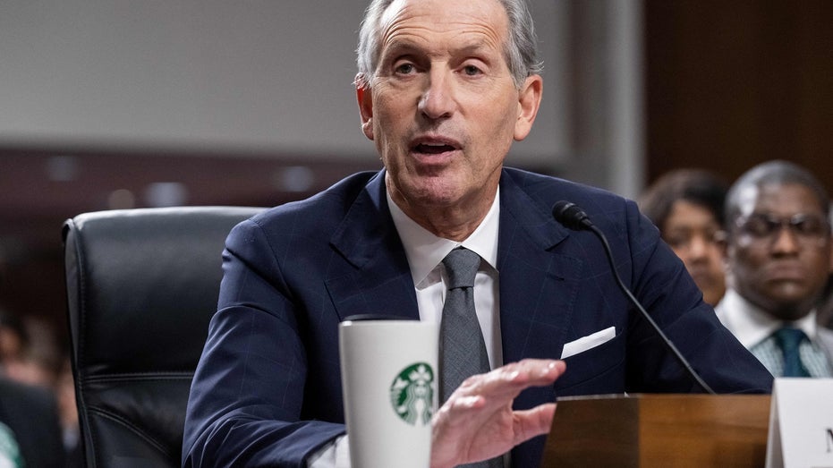 Starbucks founder Howard Schultz testifying before Senate