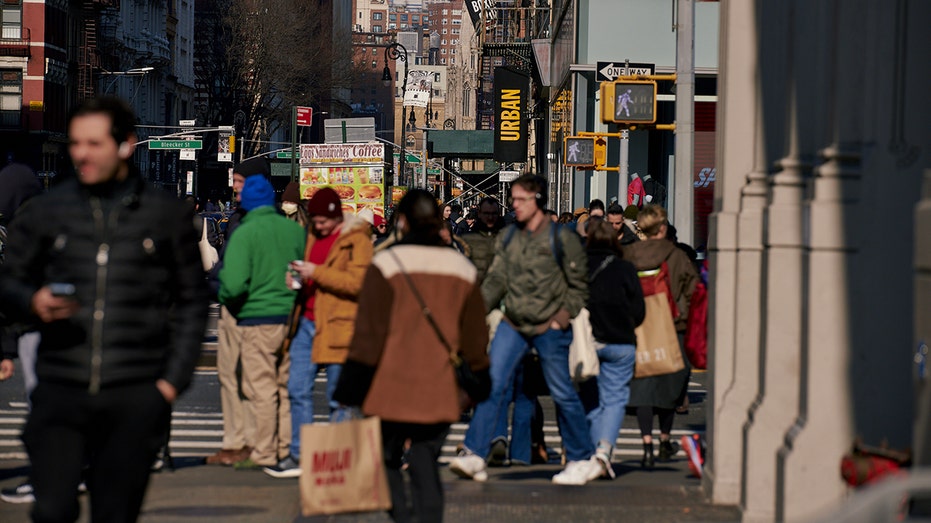 Shoppers in New York City