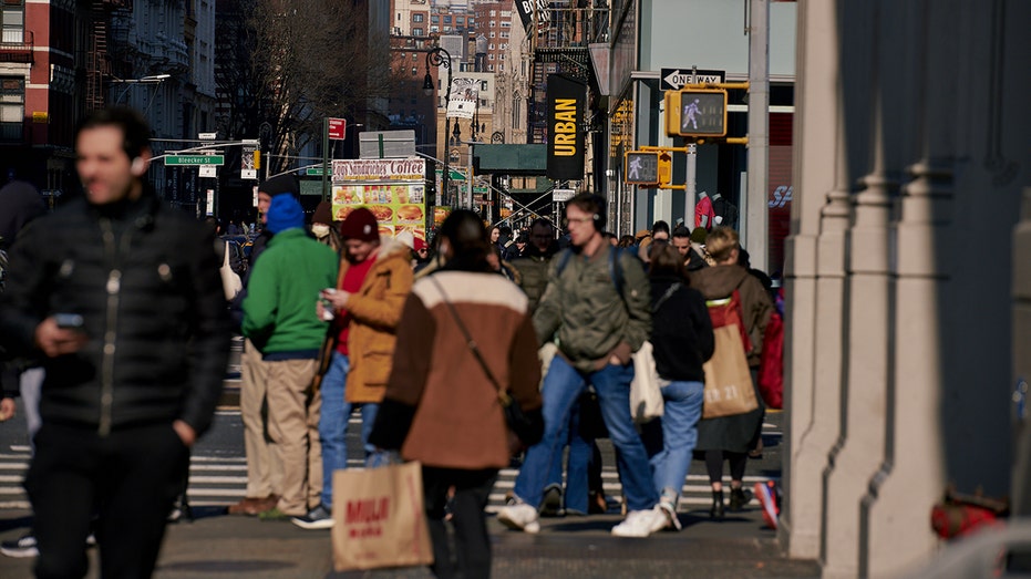 Shoppers in New York City