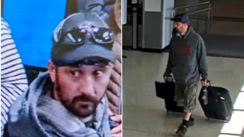 Suspect Marc Muffley at Lehigh Valley International Airport
