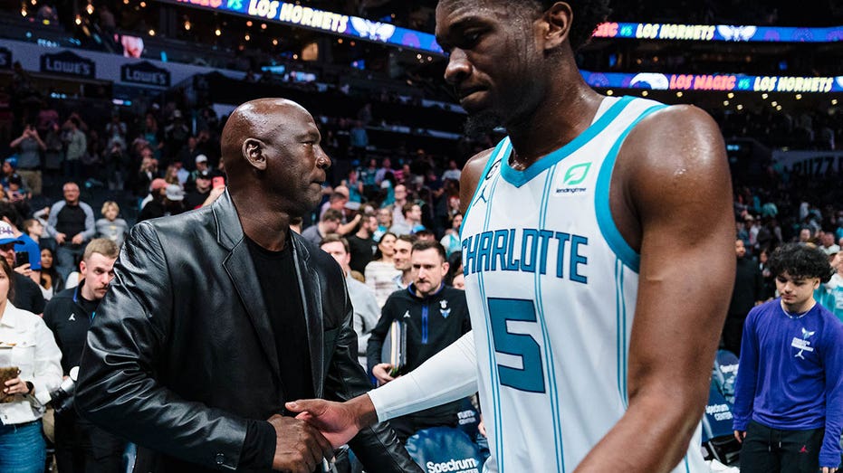 Michael Jordan with Hornets