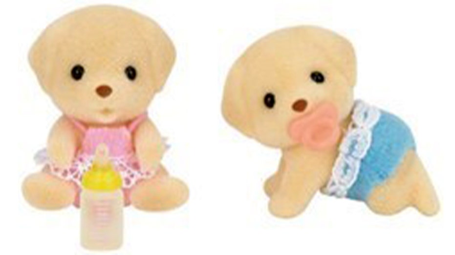 Calico Critters flocked animal toys