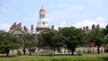 CAMBRIDGE, MASSACHUSETTS- A view of the campus of Harvard University  in Cambridge, Massachusetts.
