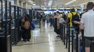 ATLANTA, USA - JULY 02: Travelers are seen going through Hartsfield Jackson International Airport in Atlanta, Georgia on July 2nd, 2022 ahead of the week of July 4th. (Photo by Nathan Posner/Anadolu Agency via Getty Images)