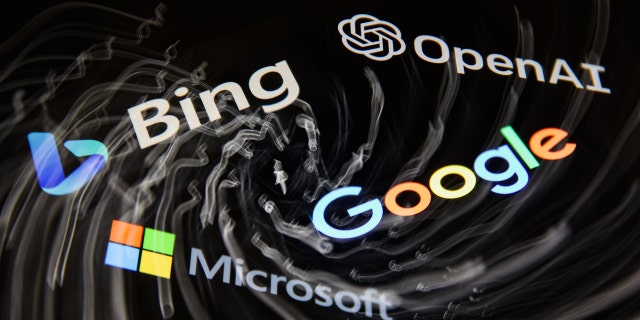 Logo Bing, OpenAI, Microsoft dan Google