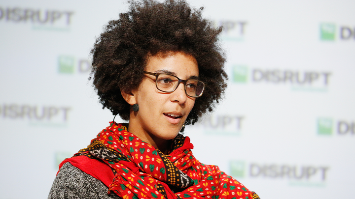 Google AI Research Scientist Timnit Gebru speaks onstage during Day 3 of TechCrunch Disrupt SF 2018 at Moscone Center on September 7, 2018, in San Francisco, California. (Photo by Kimberly White/Getty Images for TechCrunch) (Kimberly White/Getty Images for TechCrunch / Getty Images)