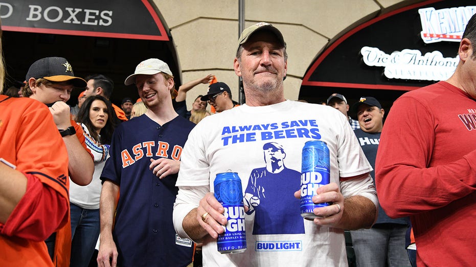 Bud Light baseball fan