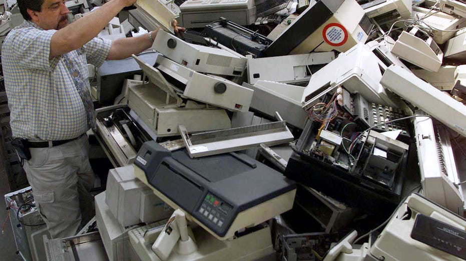 Recycled fax machines and printers