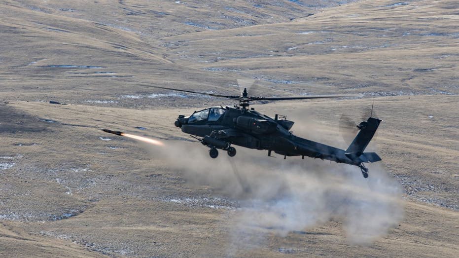 Apache Helicopter Hellfire Shoot