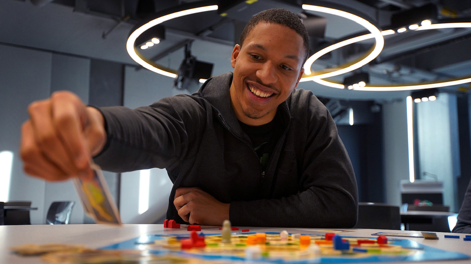 Boston Celtics' Grant Williams plays Catan