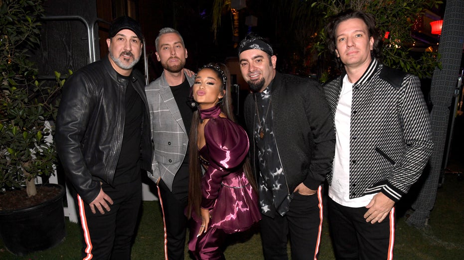 Ariana Grande with NSYNC at Coachella