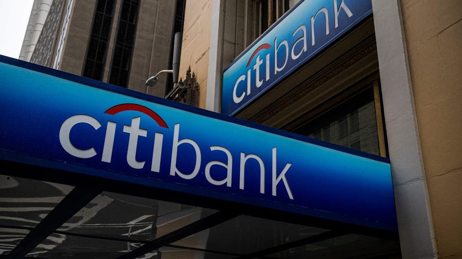Citibank logo sign