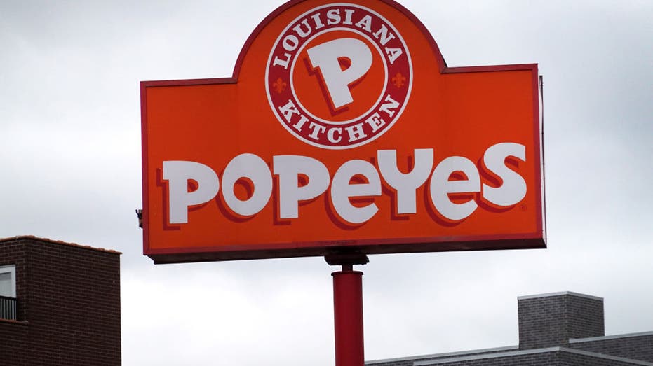 Sign outside of Popeyes