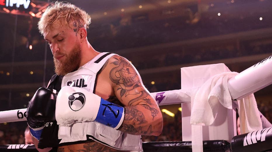 Jake Paul in boxing ring