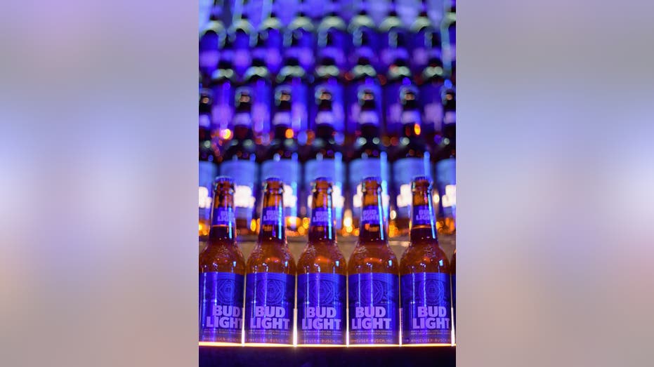 Bud Light beer bottles
