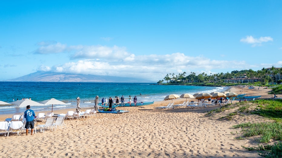 A stretch of Wailea Beach