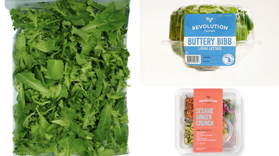 Revolution Farms lettuce packages
