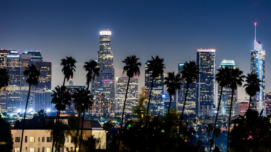 Los Angeles skyline night