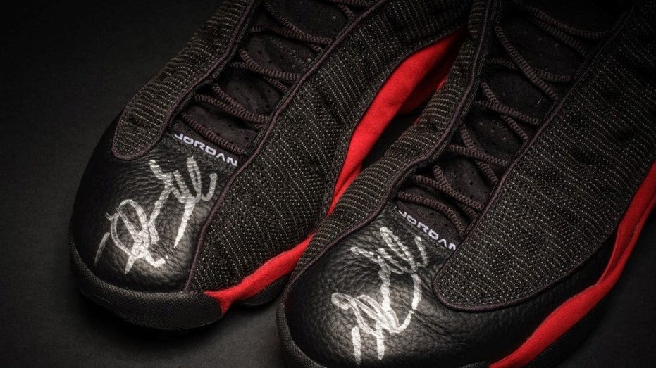 Michael Jordan's sneakers from 1998 'Last Dance' NBA Finals sell for record  $2.238 million