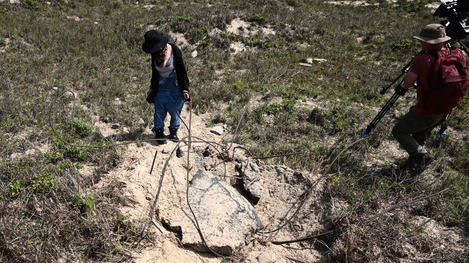 Concrete at the Starship launch site