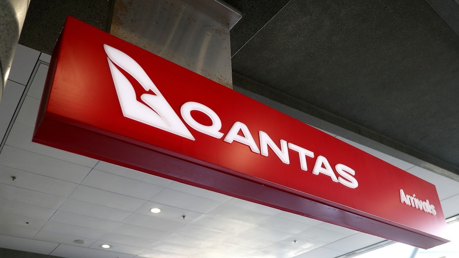 Qantas Airways Ltd. signage at Sydney Airport