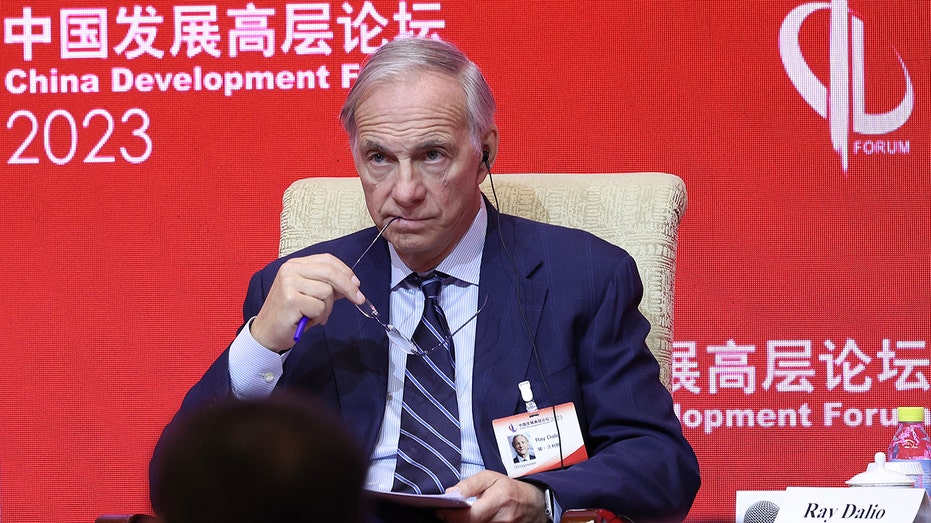 Ray Dalio on stage in China