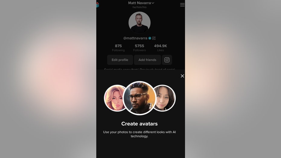 The TikTok AI avatars tool