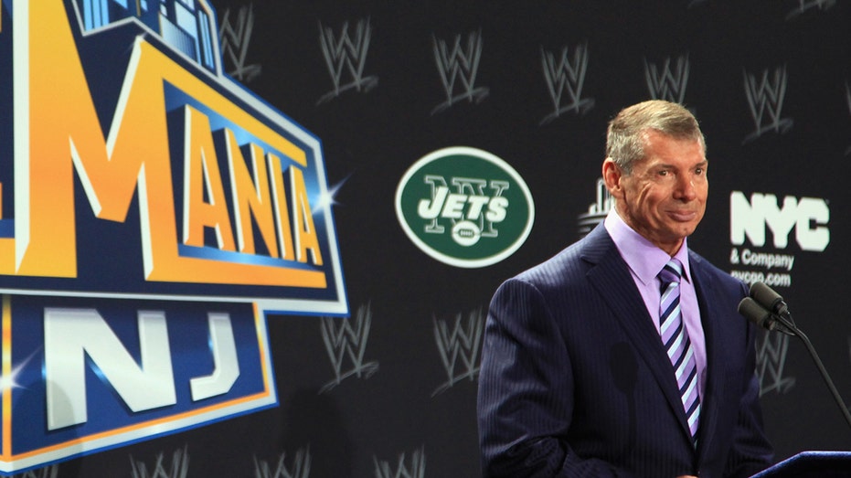 Vince McMahon at podium