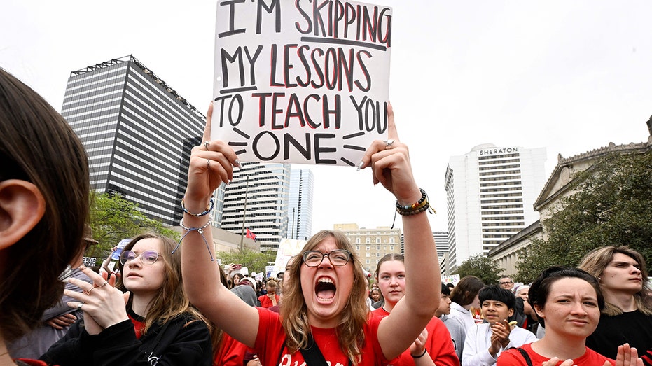 Young protesters take to the streets