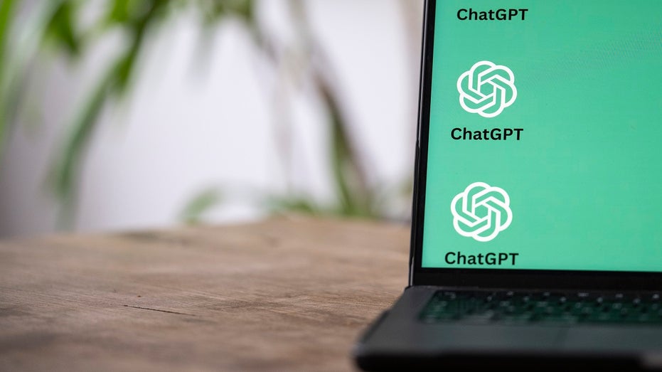 ChatGPT logo on laptop