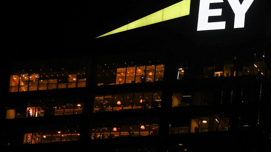 Ernst & Young building at night