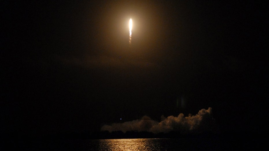 A SpaceX Falcon 9 rocket launches the HAKUTO-R Mission 1