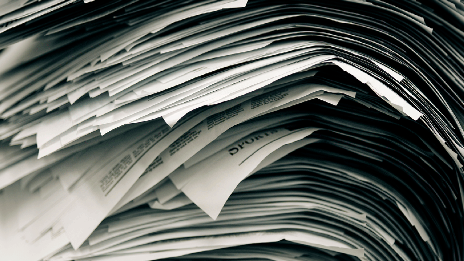 A stack of newspapers