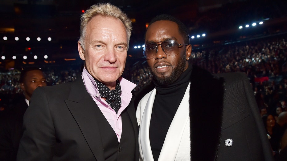 Sting and Diddy at the Grammys