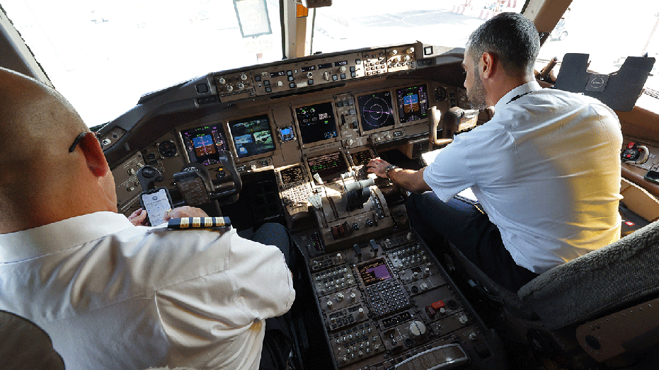 Two pilots in a plane