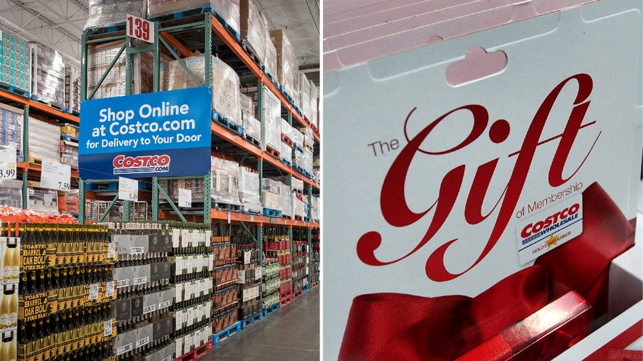 Empty Costco Aisle next to Costco gift cards.