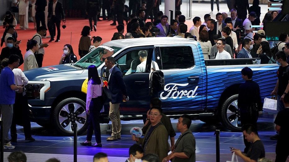 Ford truck on display