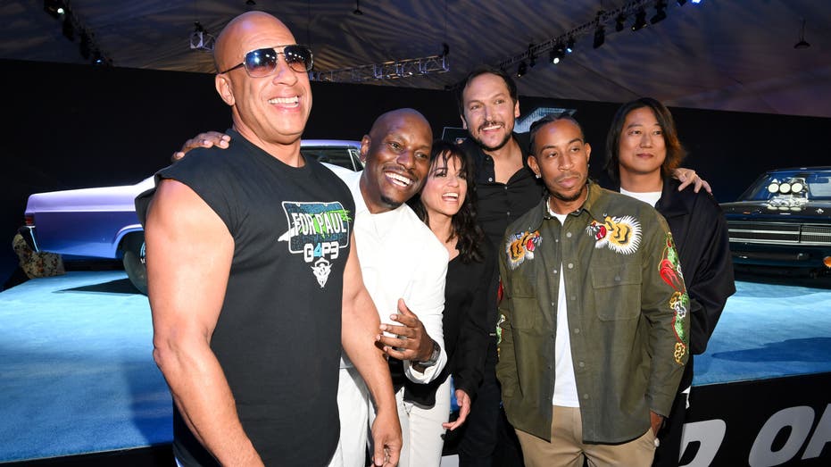 Fast X stars Tyrese and Vin diesel at premiere