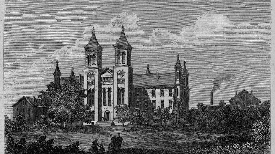 Drawing of Antioch College