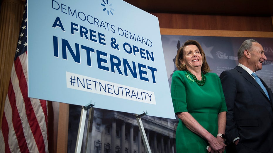 Pelosi next to sign advocating for repeal of net neutrality