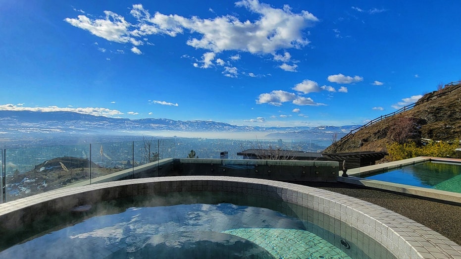 view from pool of JEDI Center in Vancouver