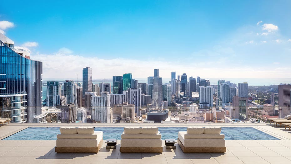 Rooftop pool view Miami Legacy hotel