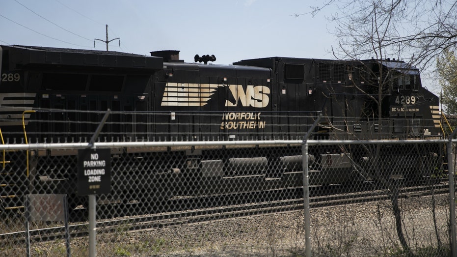 A Norfolk Southern train