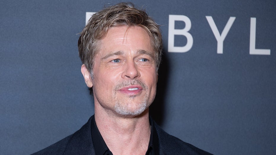 Brad Pitt close up at an event