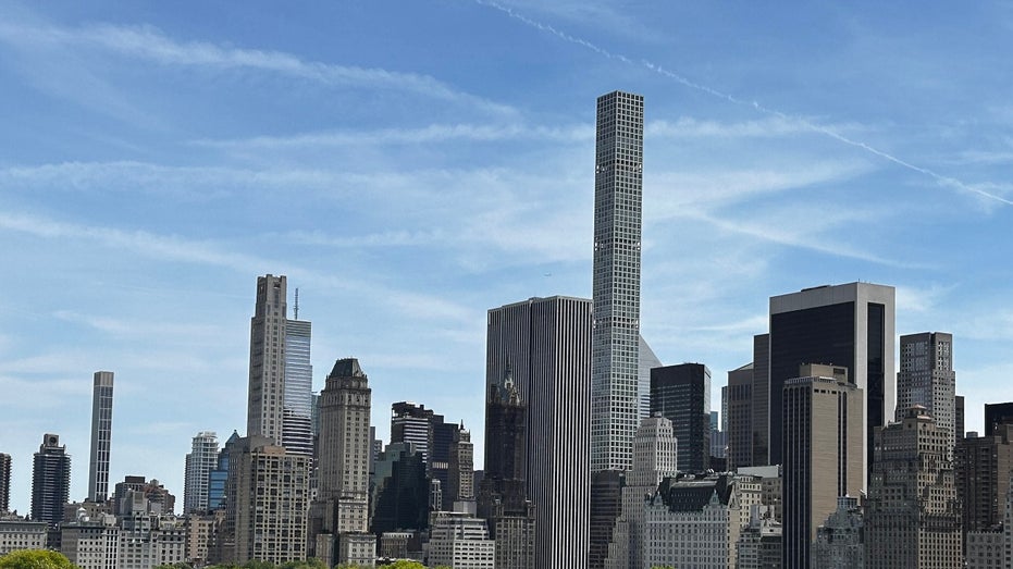 view of NYC billionaire's row skyline
