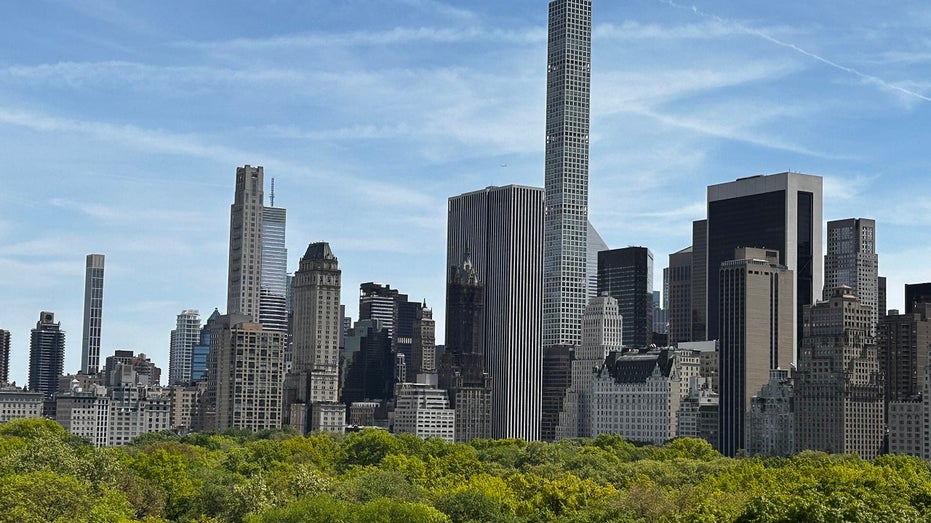 view of NYC billionaire's row skyline