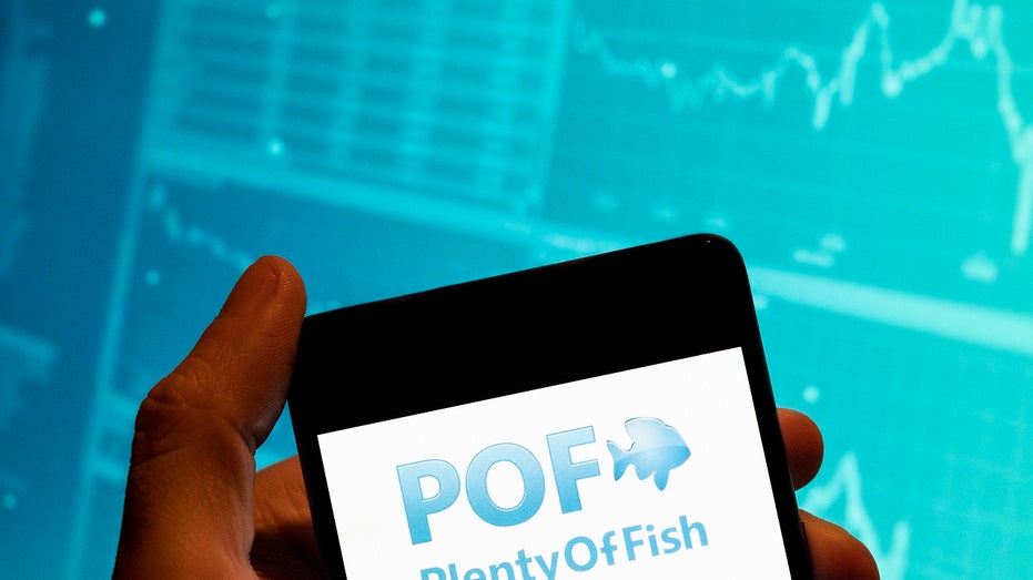 Plenty of Fish logo on smartphone