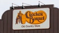 A view of a Cracker Barrel Old Country Store sign and logo at their restaurant in Bloomsburg, Pennsylvania. - Fox News