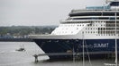 The cruise ship Celebrity Summit is seen docked in Portland, Maine in June 2019. A norovirus outbreak recently happened onboard the ship, the CDC says.