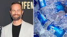 Kirk Cameron and Bud Light cans of beer